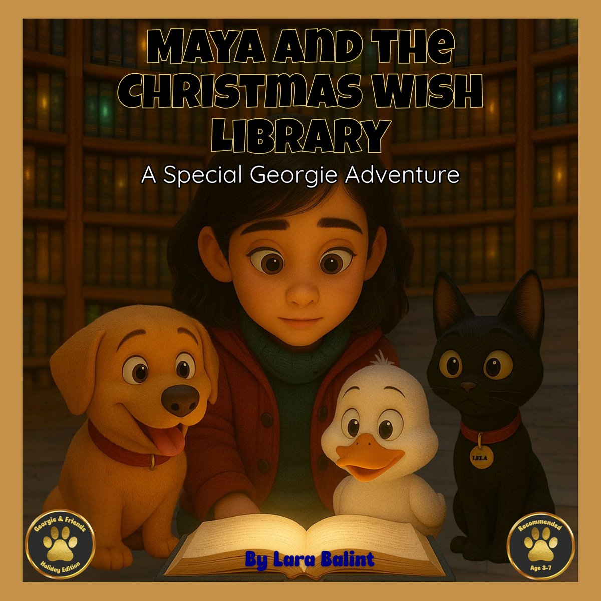 Maya and the Christmas Wish Library book cover
